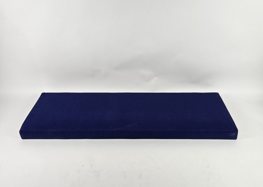 zitkussen op plank, cartenza uni ocean blue 151x49x8 cm G3063