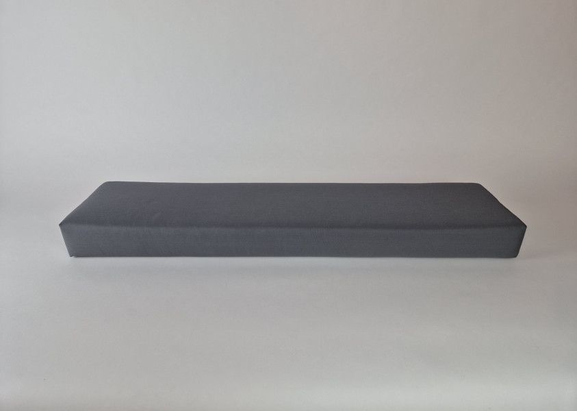 Zitkussen strak, Cartenza Homie Uni Anthracite, 119x28x10 cm. AA-028
