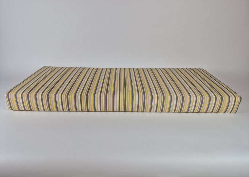 Zitkussens strak, Cartenza Stripes Tavira Yellow, 143x55x12 cm. R-008