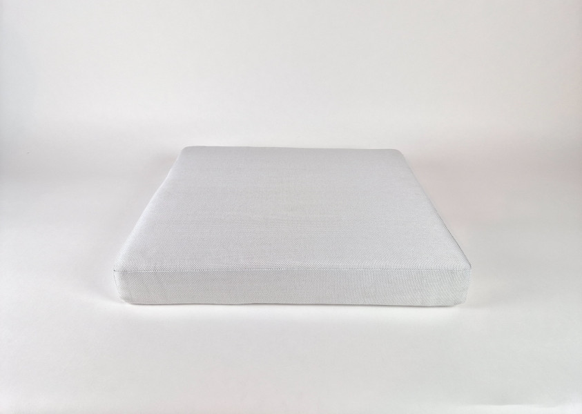 Zitkussens strak, Dralon Blend White, 70x60x10 cm. R-012
