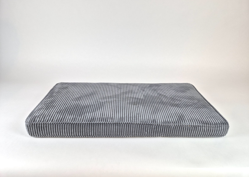 Zitkussens strak, Trend Rib Dark Metal, 100x51x7 cm. R-015