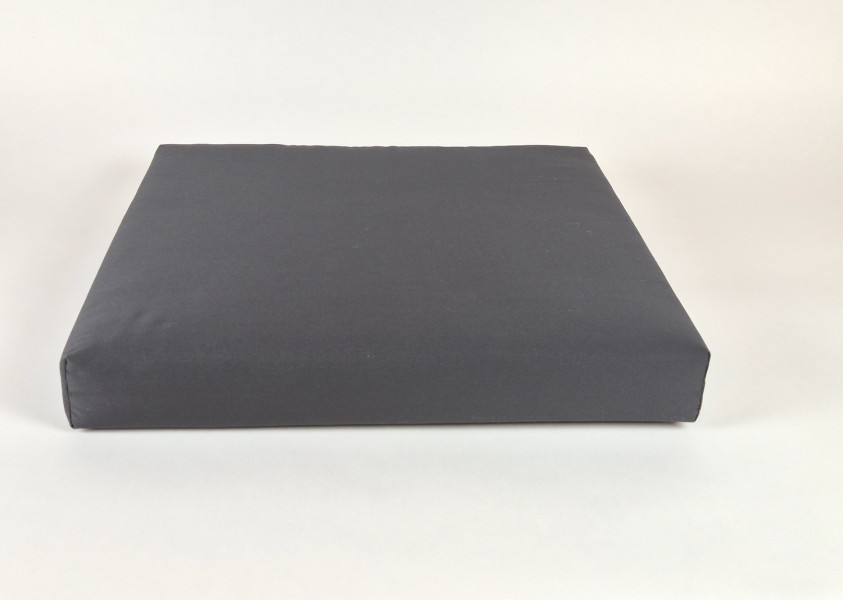 Zitkussens strak, Dralon Carbon, 60x60x8 cm. R-016