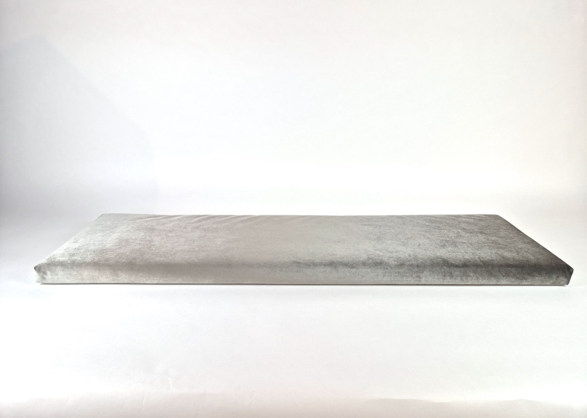 Zitkussens strak, Velours Grey, 148x40x5 cm. R-021