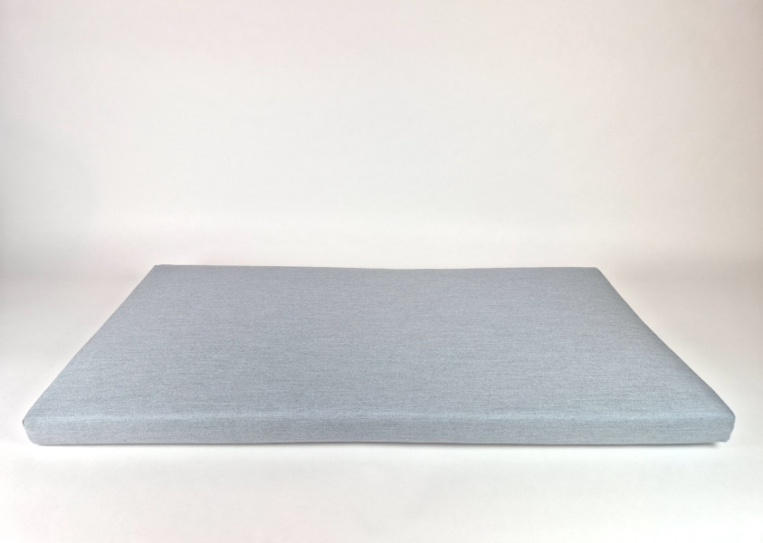 Zitkussens strak, Sunbrella Natte Frosty Chine, 134x65x7 cm. R-030