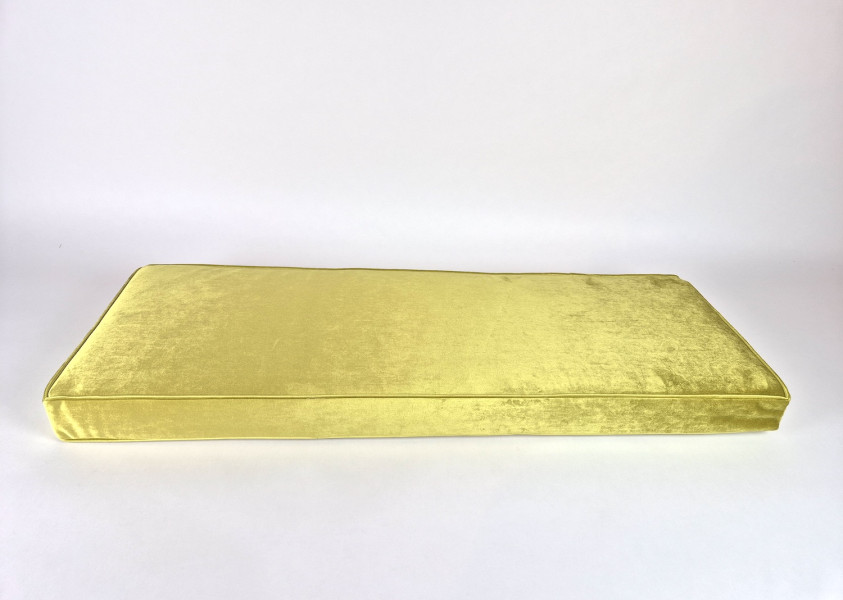 Zitkussens strak, Velours Moss Green, 120x41x9 cm. R-035