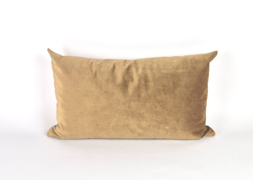 Sierkussen rechthoekig, Velours Soft Gold, 70x40 cm R-038