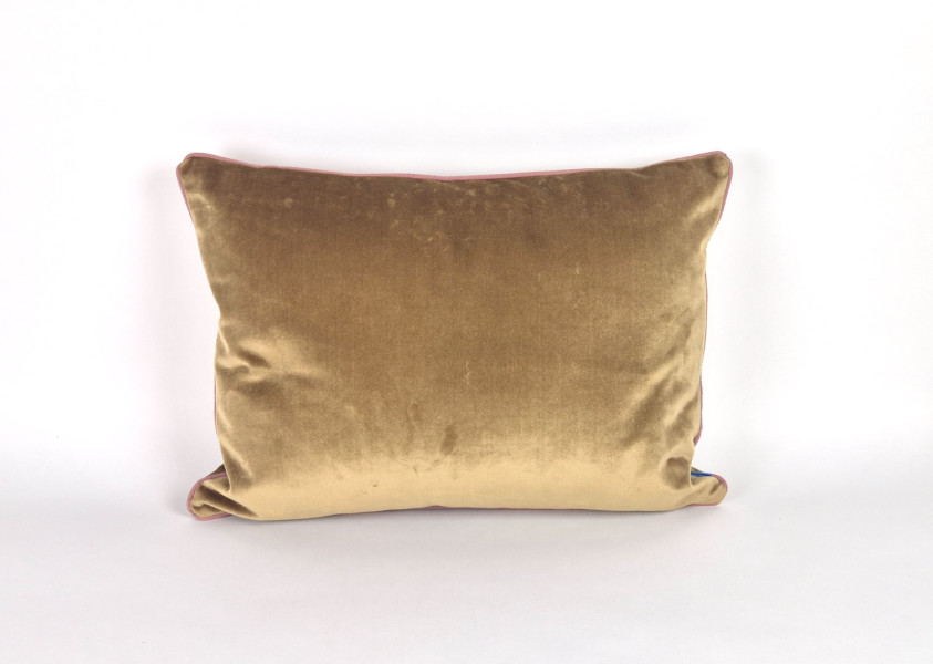 Sierkussen rechthoekig, Velours Soft Gold, 60x45 cm R-039