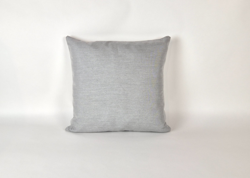 Sierkussen vierkant, Sunbrella Natte Grey Chine, 50x50 cm R-065