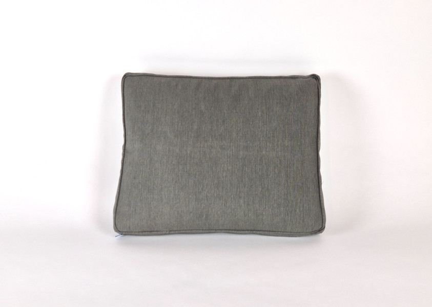 Rugkussen plof, Southend Anthracite, 52x43 cm. R-069