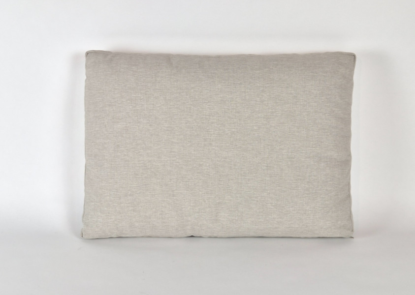 Rugkussen plof, Linnenlook Uni Fijn, 70x50 cm. R-080