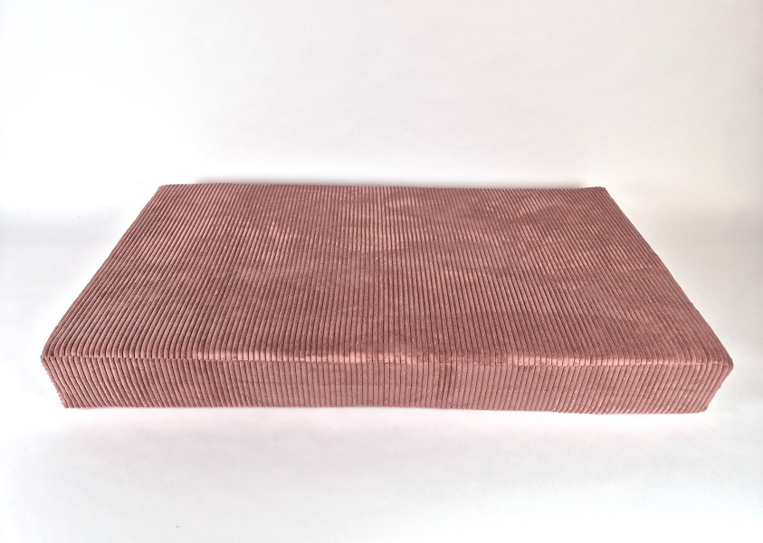 Zitkussens strak, Trend Rib Dark blush, 132x70,5x15 cm. R-094