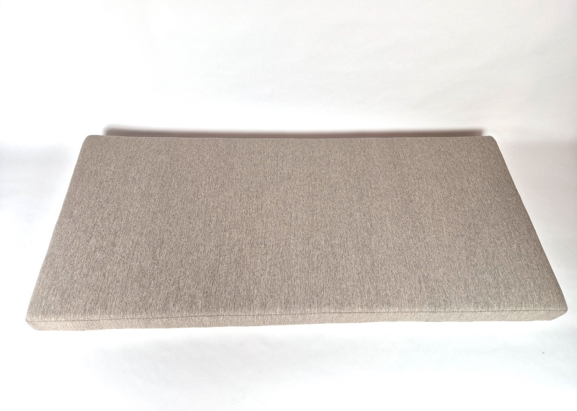 Zitkussens strak, Linnenlook Taupe, 167x75x10 cm. R-096
