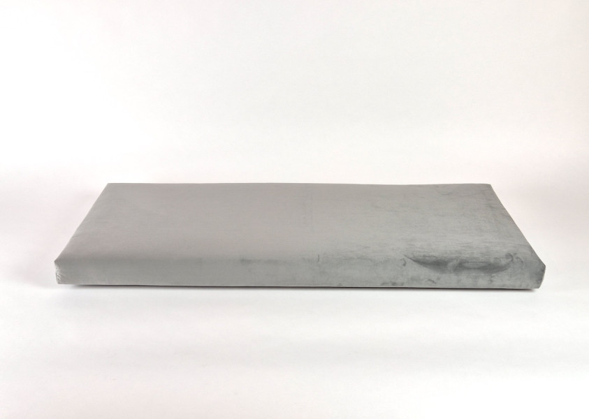 Zitkussens strak, Velvet Steel, 100x46x6 cm. R-100