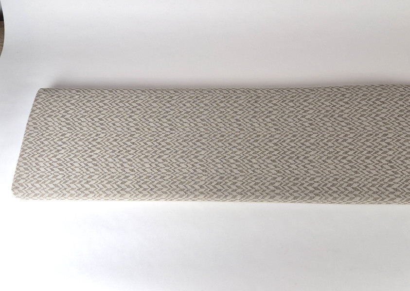 Zitkussens strak, Linnenlook Didi Taupe 254,5x40x3 cm. R-101
