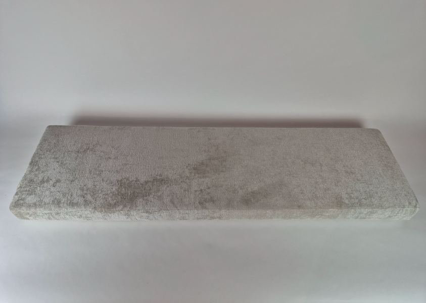 Zitkussen strak, Trend Bouclé Grey Beige,180x50x12 cm. R-104