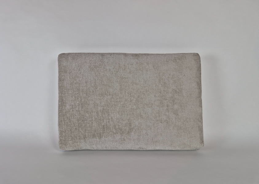 Rugkussen strak, Trend Bouclé Grey Beige,59,5x40x10 cm. R-105