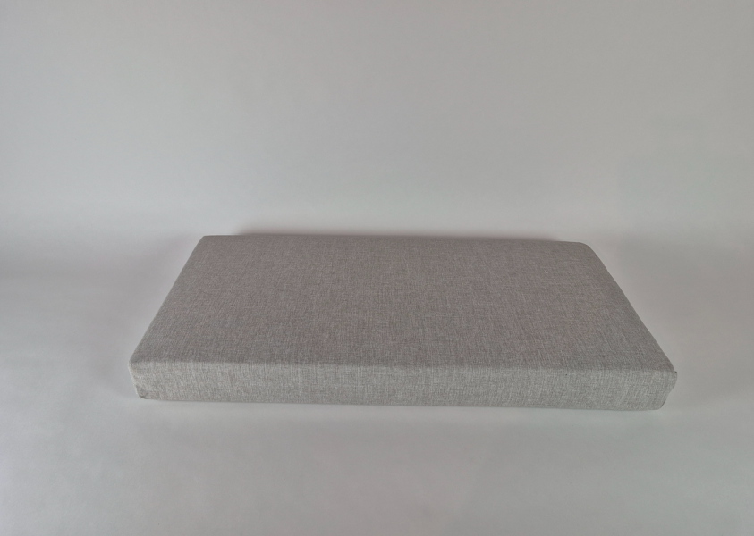 Zitkussen strak, Southend Light Grey ,100x49x11 cm. R-107