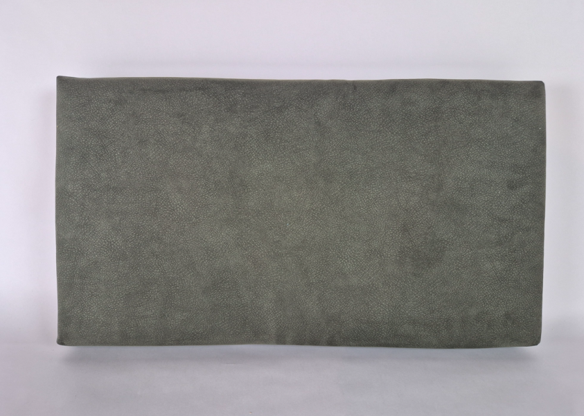 Rugkussen op plank, 70x38x7,5 cm kunstleer groen R-145