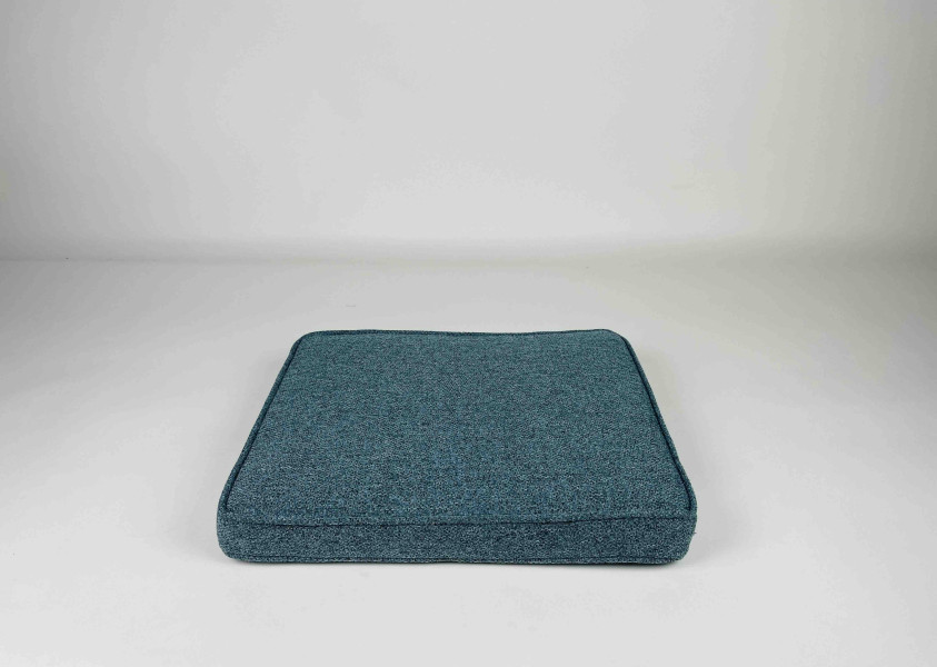 Zitkussen strak, Gaia Steel-Blue, 50x40x6 cm. R-202