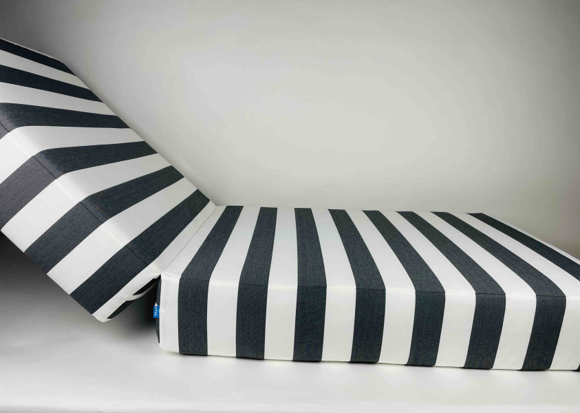 Ligbed, Homie Stripes Black, 190x80x20 cm, R-207