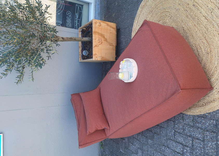 BLOKZ lounger Sunbrella Heritage Rust
