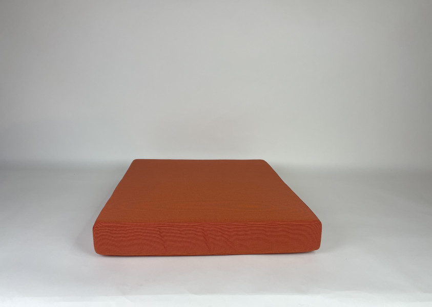 Zitkussen met gaas (Altijd-Buiten-Vulling), Homie blend Terra, tussenstuk afwerking, 67x75x10. R-251