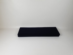Zitkussen strak 105x55x10 cm Flame Kunstleer Black