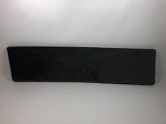 zitkussen 185 x 45 x 5 cm velours dark grey met zwart dubbel koord