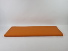 Zitkussen strak 160x50x5 cm Flame Kunstleer Orange